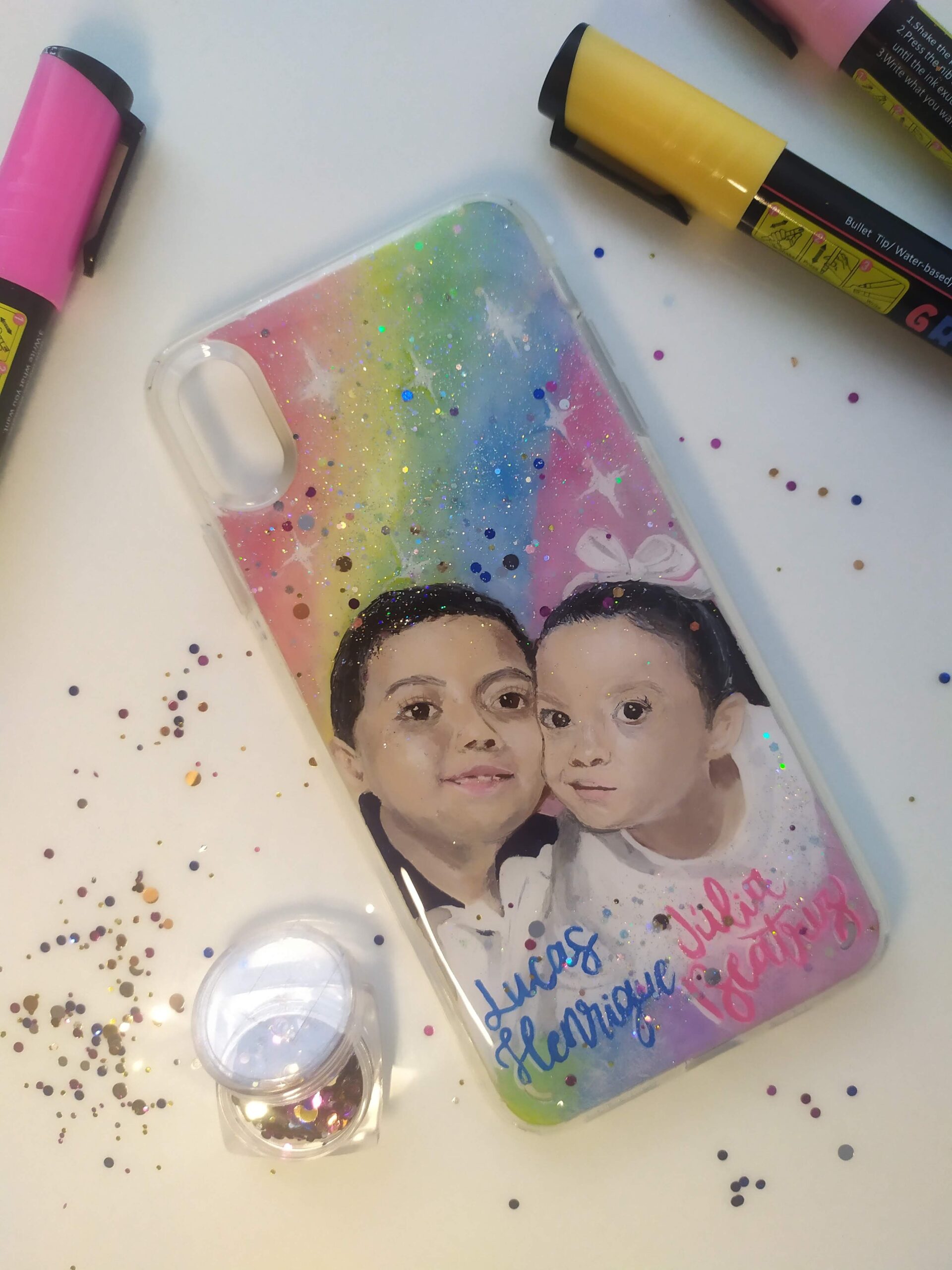 Capinha de Celular pintada à mão - Imagem 4