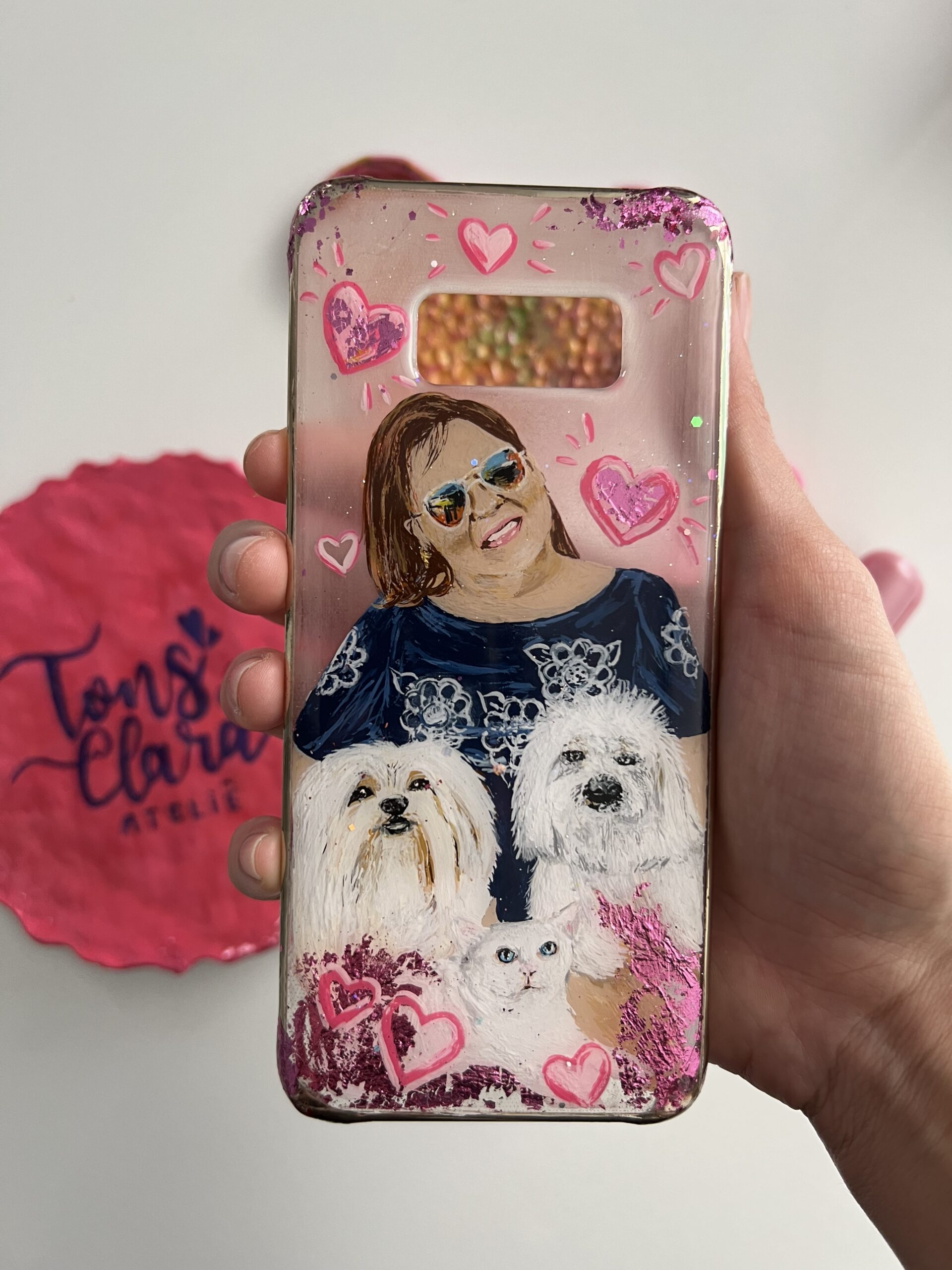 Capinha de Celular pintada à mão - Imagem 3