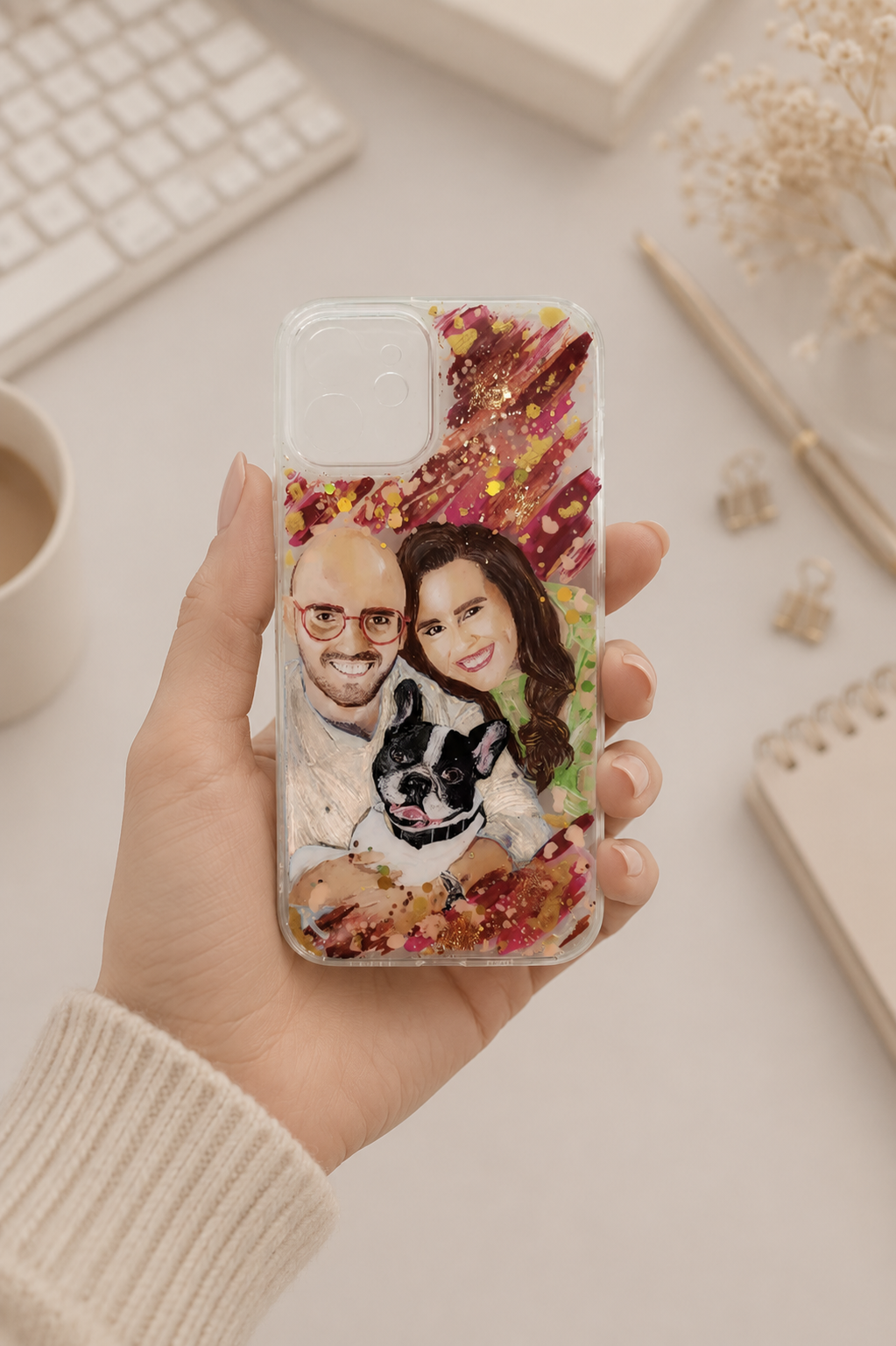 Capinha de Celular pintada à mão - Imagem 2
